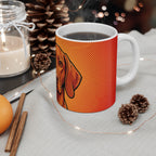 Dachshund Comic Pop Art Ceramic Mug 11oz | Premium Dog Art | Tritan