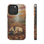 Acrylic French Bulldog - Autumn Woods | Tough Phone Case