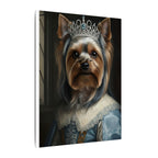 Yorkshire Terrier Renaissance Royal Portrait Canvas Wall Art, Regal Dog Painting, Yorkshire Terrier Lover Gift, Stretched Canvas