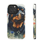 Rottweiler Watercolor Wildflower Field Phone Case | Premium Dog Prints | Tritan — view 3 of 28
