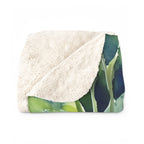 Dachshund Watercolor Rain Garden Throw Blanket | Premium Dog Art | Tritan
