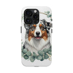 Australian Shepherd Watercolor Botanical Wreath Phone Case | Premium Dog Prints | Tritan — view 6 of 28