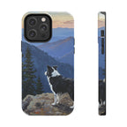 Acrylic Border Collie - Mountain Overlook | Tough Phone Case