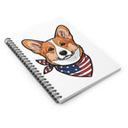 Independence Pups Corgi Spiral Notebook | Tritan
