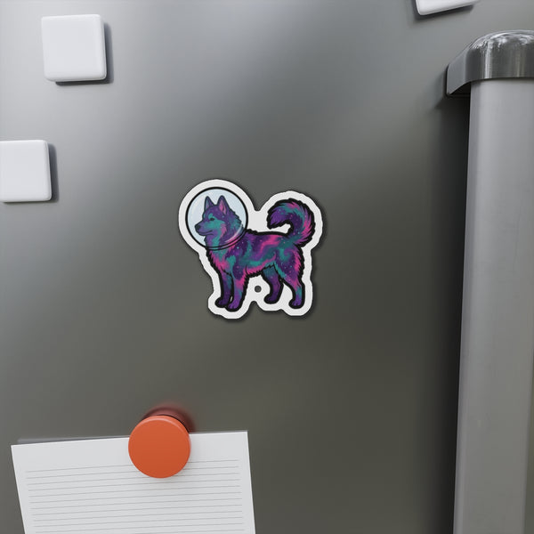 Cosmic Siberian Husky Magnet | Tritan — Lifestyle View