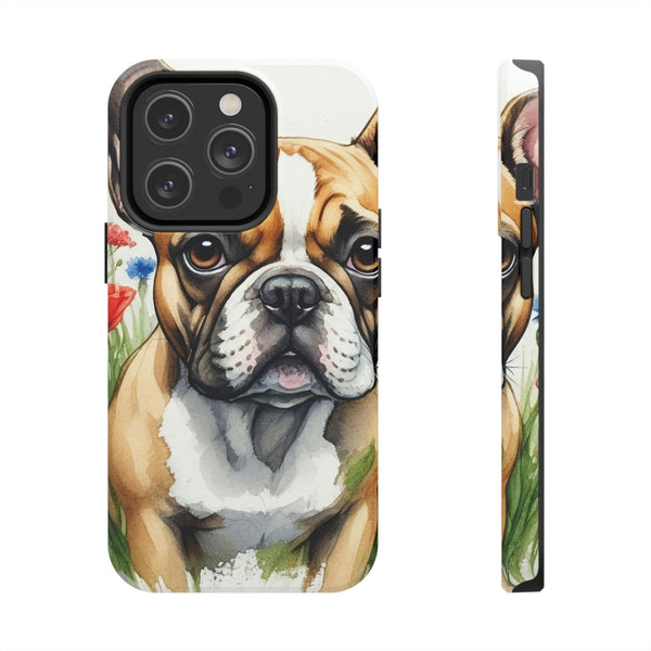 French Bulldog Watercolor Wildflower Field Phone Case | Premium Dog Prints | Tritan