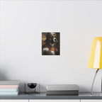 Boxer Medieval Knight Portrait Canvas Wall Art, Regal Dog Painting, Boxer Lover Gift, Stretched Canvas