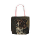 Border Collie Tote Bag | Painterly Dog Art Canvas Tote | Border Collie Mom Gift | Dog Lover Market Bag | Pet Portrait Accessory