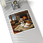 Acrylic Shih Tzu - Winter Hearth | Kiss-Cut Stickers