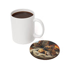 Acrylic French Bulldog - Winter Hearth | Cork Back Coaster