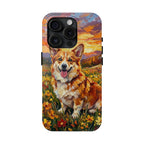 Corgi Acrylic Gallery Print Sunset Prairie Phone Case | Premium Dog Prints | Tritan — view 6 of 24