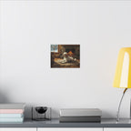 Poodle Acrylic Art Print Stretched Canvas Wall Art | Dog Lover Gift | Modern Pet Portrait Home Decor | Dog Mom Gift