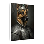German Shepherd Kings & Queens Royal Portrait Canvas Wall Art, Regal Dog Painting, German Shepherd Lover Gift, Stretched Canvas