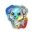 Chibi Australian Shepherd Holo Sticker | Tritan