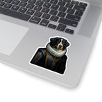 Bernese Mountain Dog Renaissance Royal Portrait Sticker, Dog Portrait Vinyl Decal, Kiss-Cut Sticker, Bernese Mountain Dog Lover Gift