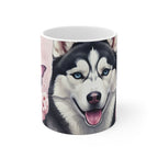 Siberian Husky Watercolor Butterfly Bloom Coffee Mug | Premium Dog Prints | Tritan — primary view