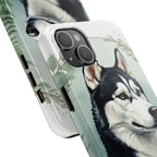 Siberian Husky Watercolor Botanical Wreath Phone Case | Premium Dog Prints | Tritan — view 20 of 28