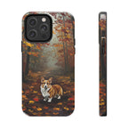 Acrylic Corgi - Autumn Woods | Tough Phone Case