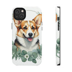 Corgi Watercolor Botanical Wreath Phone Case | Premium Dog Prints | Tritan — view 4 of 28
