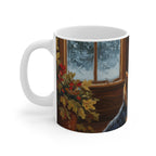 Acrylic Yorkshire Terrier - Winter Hearth | Ceramic Mug 11oz
