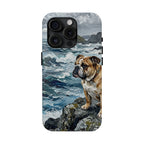 Acrylic Gallery Print English Bulldog - Coastal Cliffside | Tough Phone Case — view 6 of 28