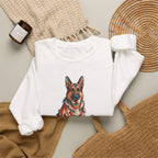 German Shepherd Halloween Crewneck | Werewolf Dog Crewneck Sweatshirt Gift