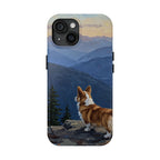 Acrylic Corgi - Mountain Overlook | Tough Phone Case