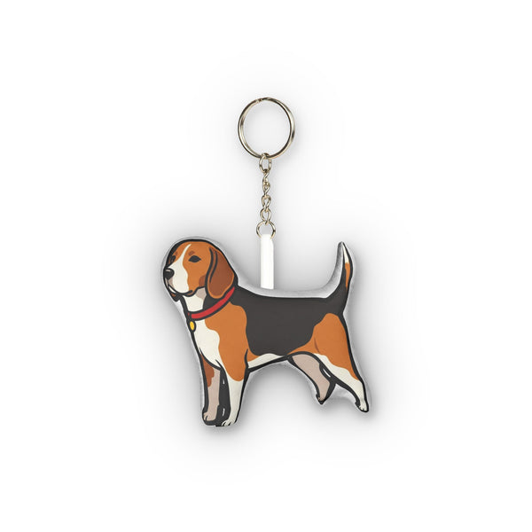 Pop Art Beagle Plush Keychain | Tritan — Lifestyle View