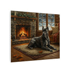 Cane Corso Acrylic Painting Canvas Wall Art | Dog Lover Gift | Stretched Canvas Print | Pet Portrait Decor