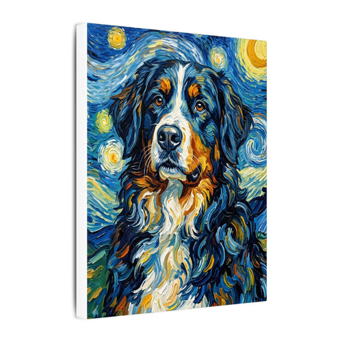 Gallery-wrapped canvas side profile showing the 0.75 inch depth