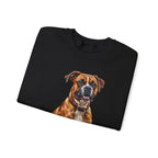 Boxer Sweatshirt | Painterly Dog Art Crewneck | Boxer Mom Gift | Cozy Pullover for Dog Lovers | Pet Portrait Apparel