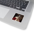 Boston Terrier Kings & Queens Royal Portrait Sticker, Dog Portrait Vinyl Decal, Kiss-Cut Sticker, Boston Terrier Lover Gift