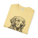 Golden Retriever Woodcut Shirt | Comfort Colors Dog Tee