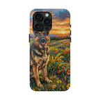 German Shepherd Acrylic Gallery Print Sunset Prairie Phone Case | Premium Dog Prints | Tritan — view 7 of 24