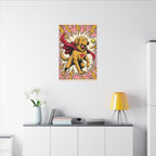 Golden Retriever Pop Art Canvas Print, Dog Wall Art Decor, Golden Mom Gift, Pet Portrait Art, Modern Dog Lover Gift Idea