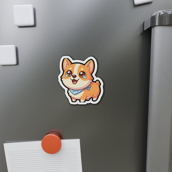 Chibi Corgi Magnet | Tritan — Lifestyle View