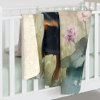 Rottweiler Watercolor Rain Garden Throw Blanket | Premium Dog Prints | Tritan — view 6 of 9