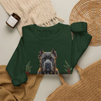 Cane Corso Christmas Wreath Crewneck Sweatshirt — view 4