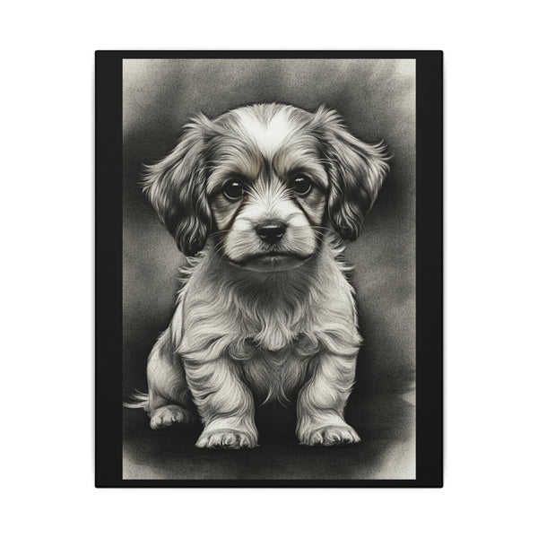 Havanese Charcoal Portrait Canvas Wall Art | Dog Lover Gift | Pet Memorial | Havanese Mom Gift | Home Decor