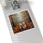Acrylic Havanese - Autumn Woods | Kiss-Cut Stickers
