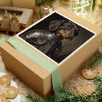 Dachshund Medieval Knight Portrait Sticker, Dog Portrait Vinyl Decal, Kiss-Cut Sticker, Dachshund Lover Gift