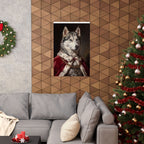 Siberian Husky Kings & Queens Royal Portrait Matte Poster, Regal Dog Art Print, Siberian Husky Lover Gift, Wall Art