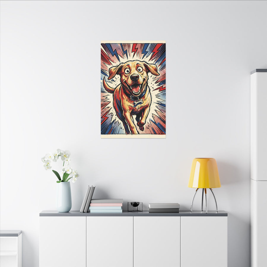 The Unstoppable Labrador - V6 Extreme Comic Edition Canvas