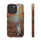 Acrylic Australian Shepherd - Autumn Woods | Tough Phone Case