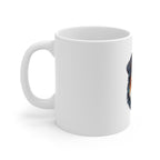 Australian Shepherd Stained Glass Cool Jewel Ceramic Mug 11oz | Dog Lover Gift