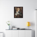 Pembroke Welsh Corgi Kings & Queens Royal Portrait Canvas Wall Art, Regal Dog Painting, Pembroke Welsh Corgi Lover Gift, Stretched Canvas