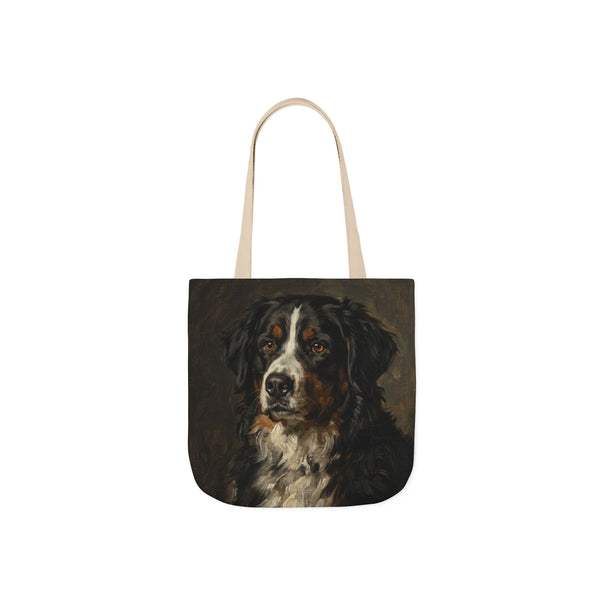 Bernese Mountain Dog Tote Bag | Painterly Dog Art Canvas Tote | Berner Mom Gift | Dog Lover Market Bag | Pet Portrait Accessory