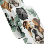 English Bulldog Watercolor Botanical Wreath Phone Case | Premium Dog Prints | Tritan — view 14 of 28