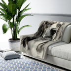 Beagle Charcoal Portrait Throw Blanket | Premium Dog Prints | Tritan — view 5 of 9