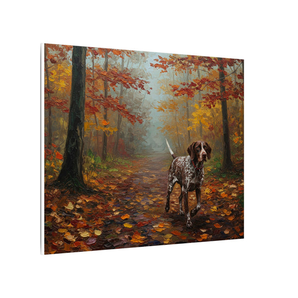 German Shorthaired Pointer Canvas Print, GSP Acrylic Painting Wall Art, Dog Lover Gift, Pet Portrait Home Decor, Ready to Hang